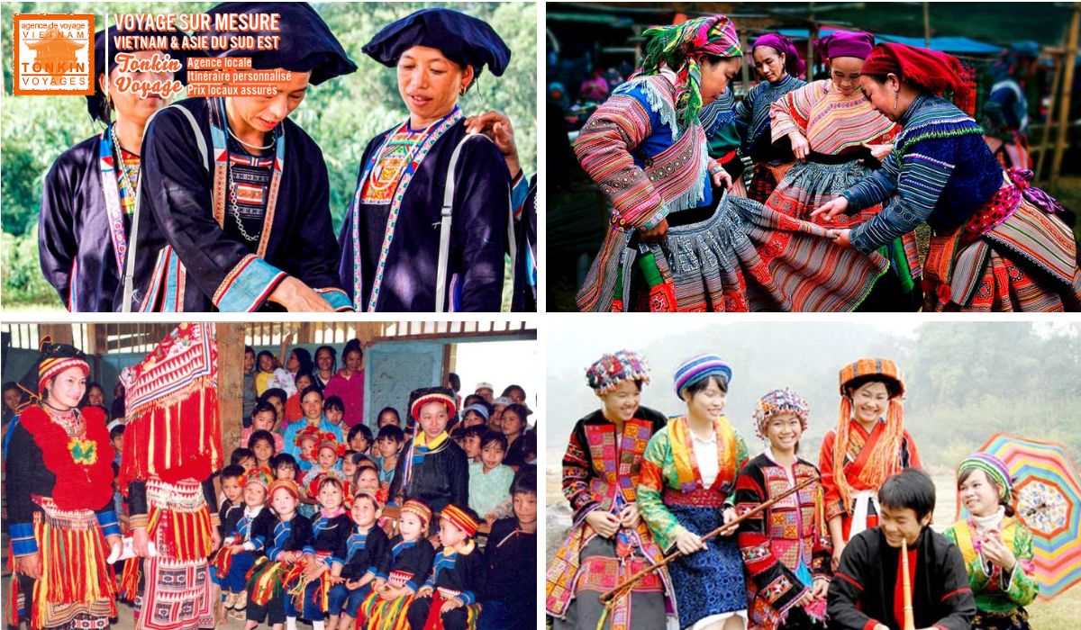 le costume traditionnel du peuple H'Mong Vietnam